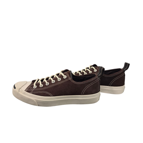 Vintage Converse Jack Purcell Brown Men\'s 5.5 Women\'s Size 7 - Picture 4 of 11